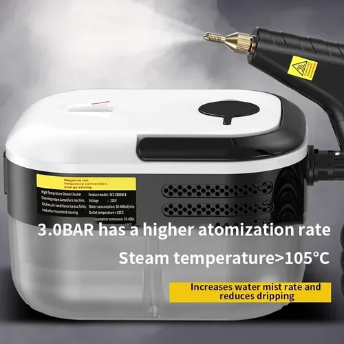 Imagen 2 del producto EAFC-limpiador a vapor eléctrico para coche, máquina de alta temperatura, esterilización, aire acondicionado, capó de cocina, limpieza del hogar, 1200