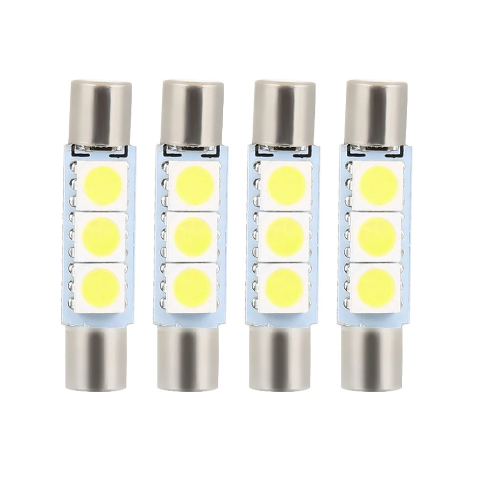 Convenient and Reliable White LED ST650503SMD 29mm B6LED Fuse Visor Vanity Mirror Light Bulbs Simple Design Easy Installation