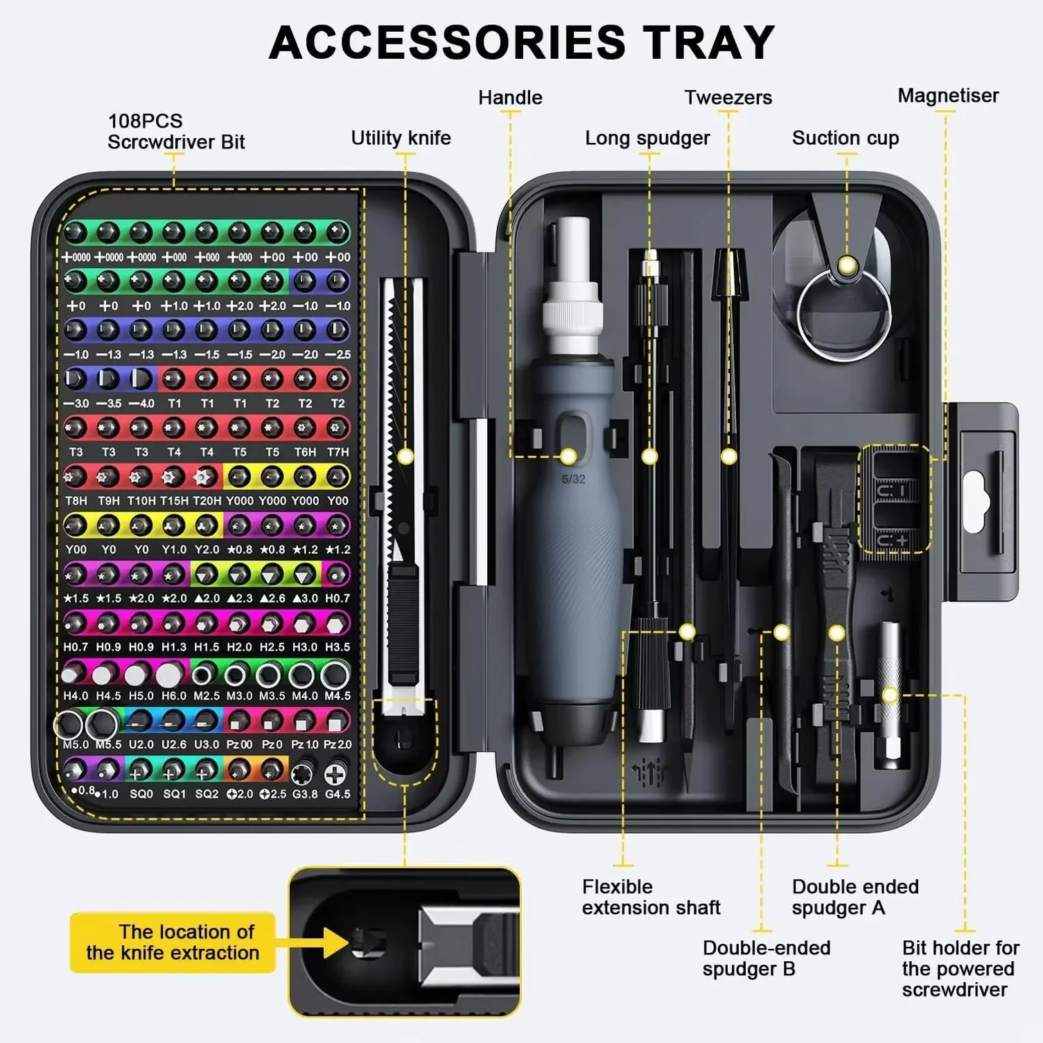 132가지 기능이 있는 미니 정밀 드라이버 세트, 색상 - Tablet Accessories Set 리뷰 및 가격