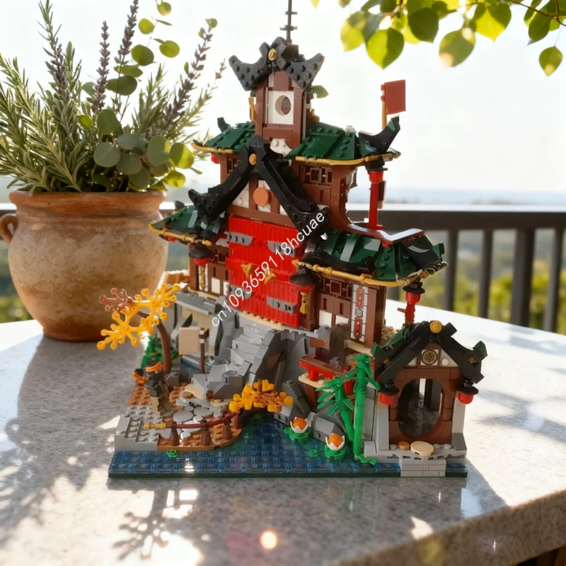 407 قطعة MOC Ninjia Dojo معبد مدينة التوسع نموذج اللبنات العمارة تجميع الإبداعية هدايا عيد الميلاد فكرة لعب الاطفال #1