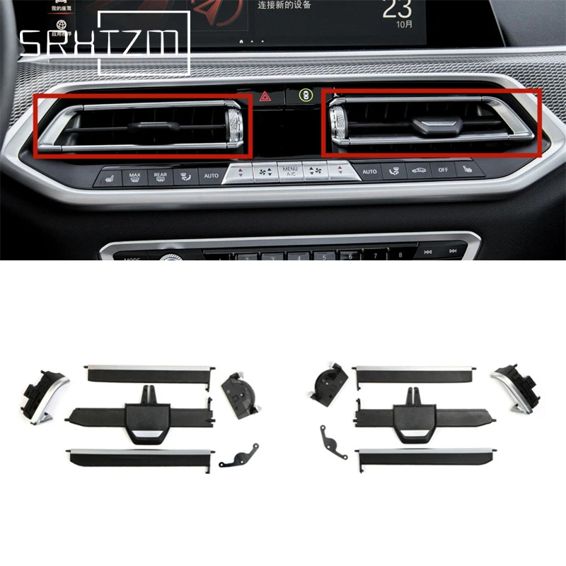 Car Front Center A/C Air Conditioning Vent Outlet Tab Clip Repair Kit For BMW G05 X5 G06 X6 G07 X7 2019-2021