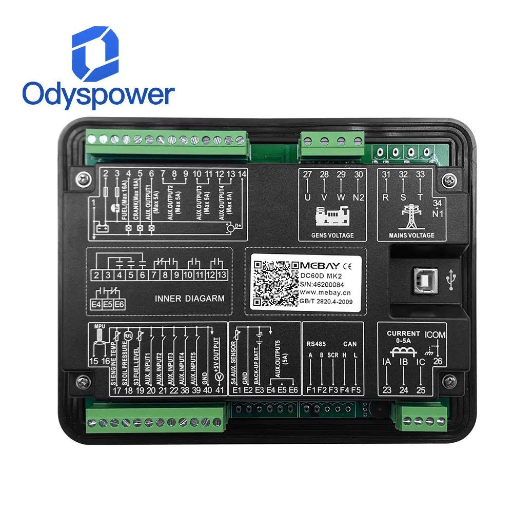 MEBAY DC60D MK2 Diesel Generator Controller Automatic Display Control Module Original