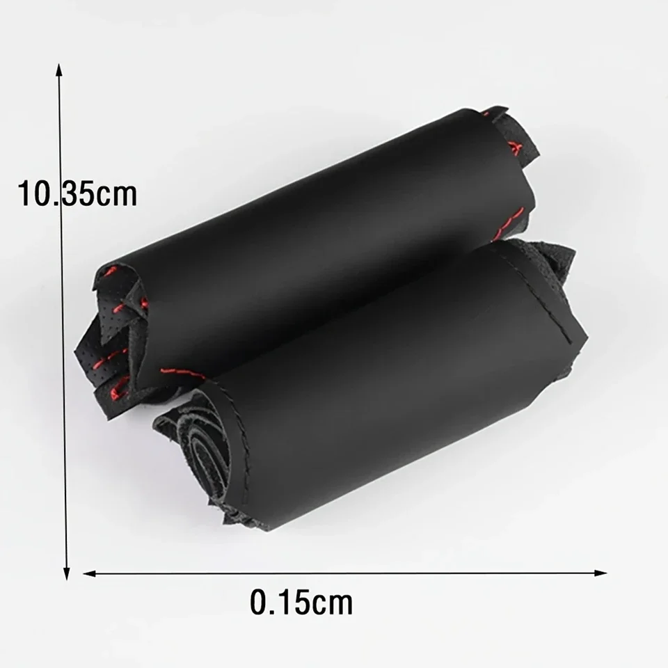 Maßgeschneiderte Original-Lenkradabdeckung für Autos, schwarzes Kunstleder, rote Mittelmarkierung für Honda Civic 10. Generation 2016 2017 2018 – Detail 7