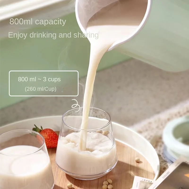 220V 800ML Electric Soybean Milk Machine Nut Milk Maker Electric Juicer Machine Blenders Electric Blender Oat Milk Maker