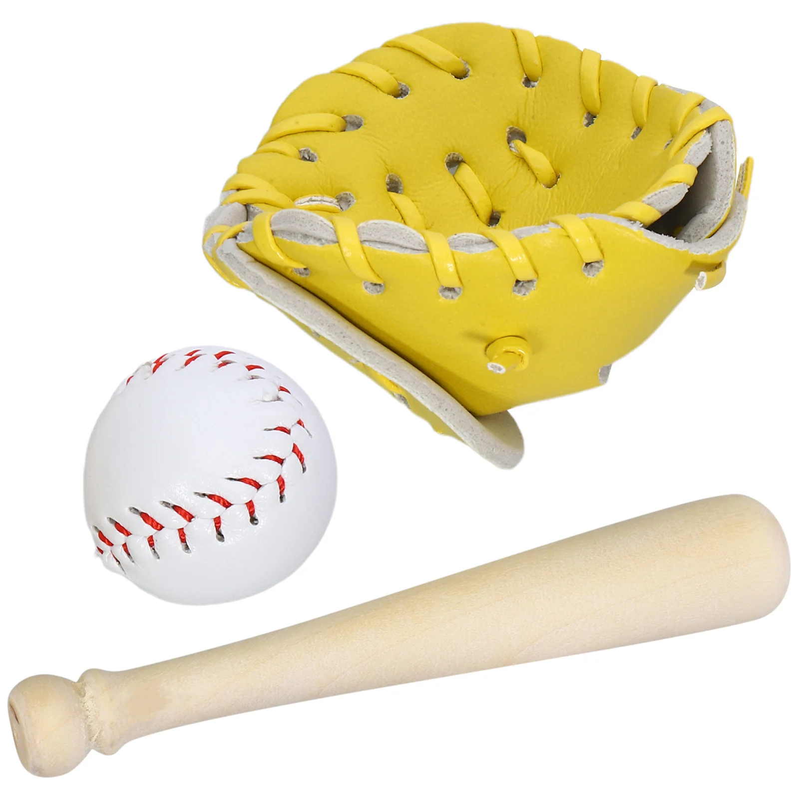 Baseball Model Kit Toys Dollhouse outside Miniature Playsets Bat Decor Tiny Accessories Pretend