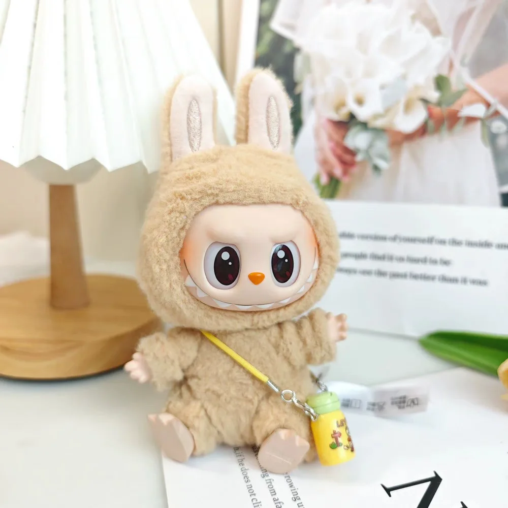 15cm/17cm Mini Plush Doll'S Bottle Accessories Labubu I II Idol Dolls Sitting Party Diy Gifts - Image 2