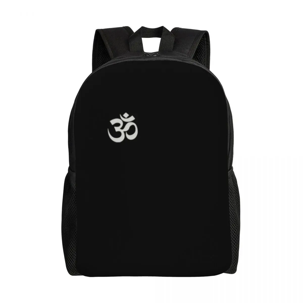 

Custom Om Symbol Backpacks Men Women Basic Bookbag for College School Yoga Spiritual Meditation Buddhism Aum Bags