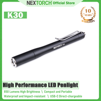 NEXTORCH K30 850 Lumen White LED Penlight EDC Rechargeable flashlight High Performance LED Penlight Compact and Portable