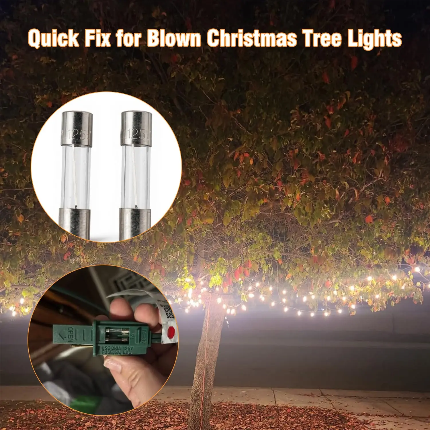 

100 piece glass tube fuses 3.6x10mm 5A 125V fast melting clear tube for electrical repairs replacements and project builds