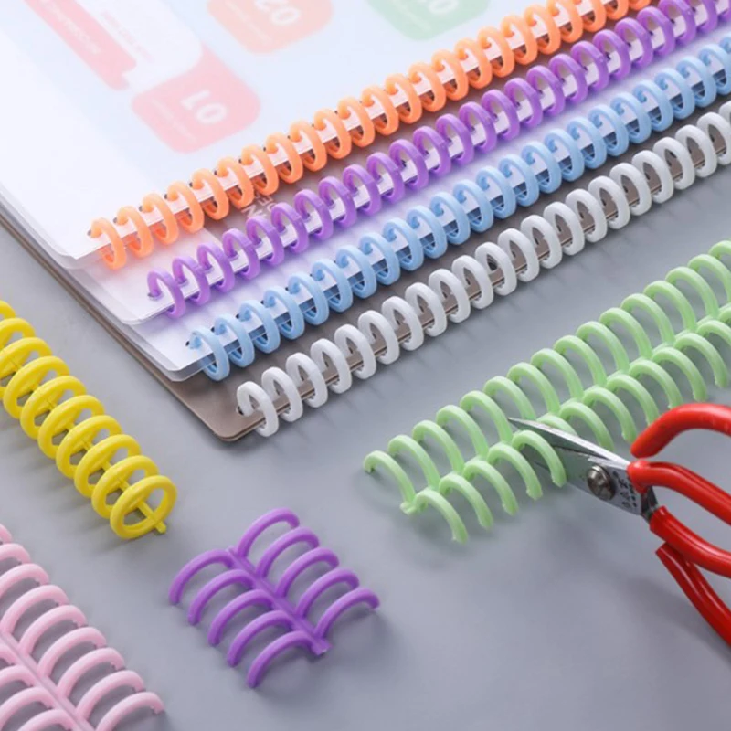 

10Pcs 30 Holes Loose-leaf Paper Book Circles Ring Scrapbook Album Binder Spiral A4 Notebook Binding Clips