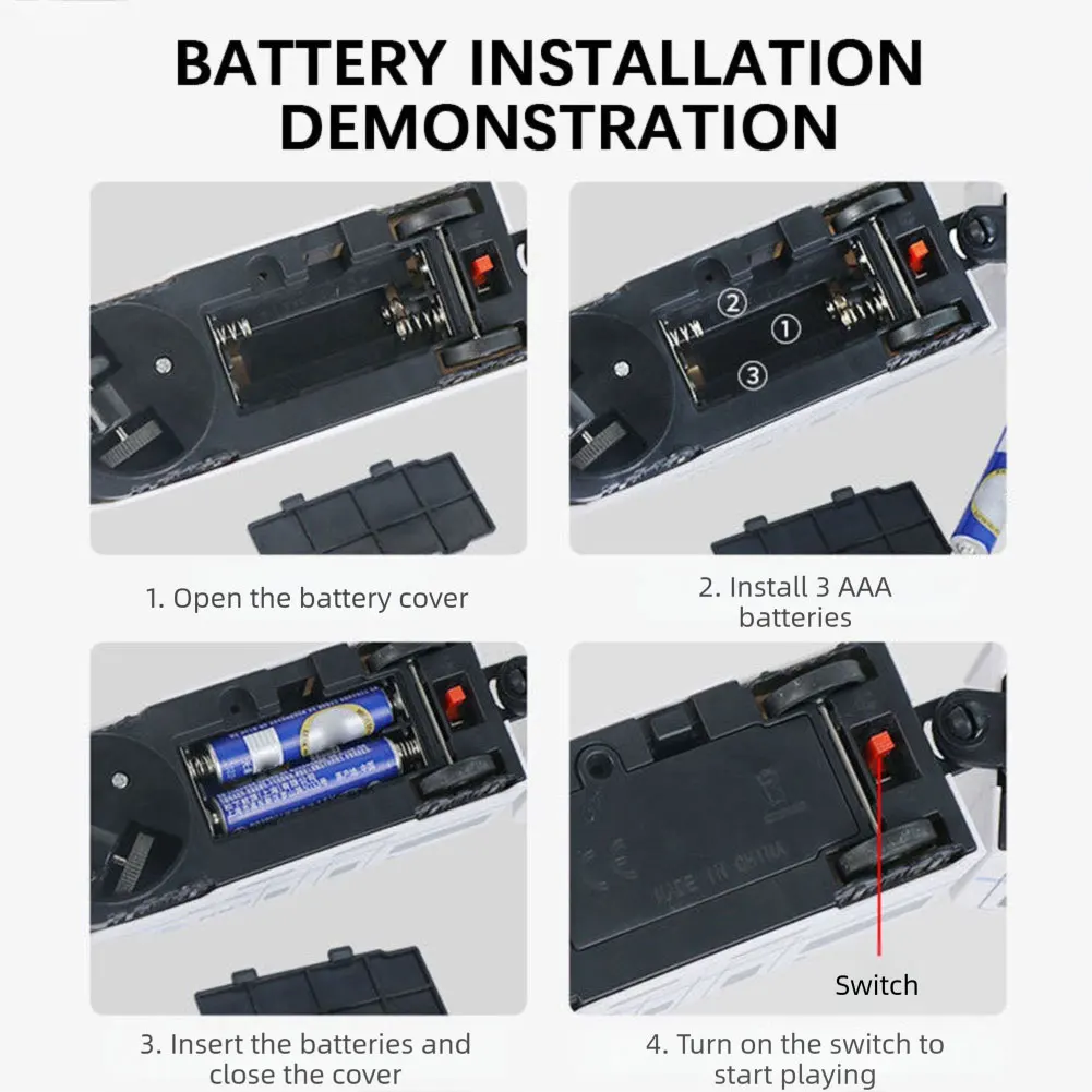 أطفال DIY محاكاة عالية السرعة قطار السكك الحديدية لعبة سيارة كهربائية ضوء الصوت نموذج قطار ألعاب تعليمية للبنين بنات هدية