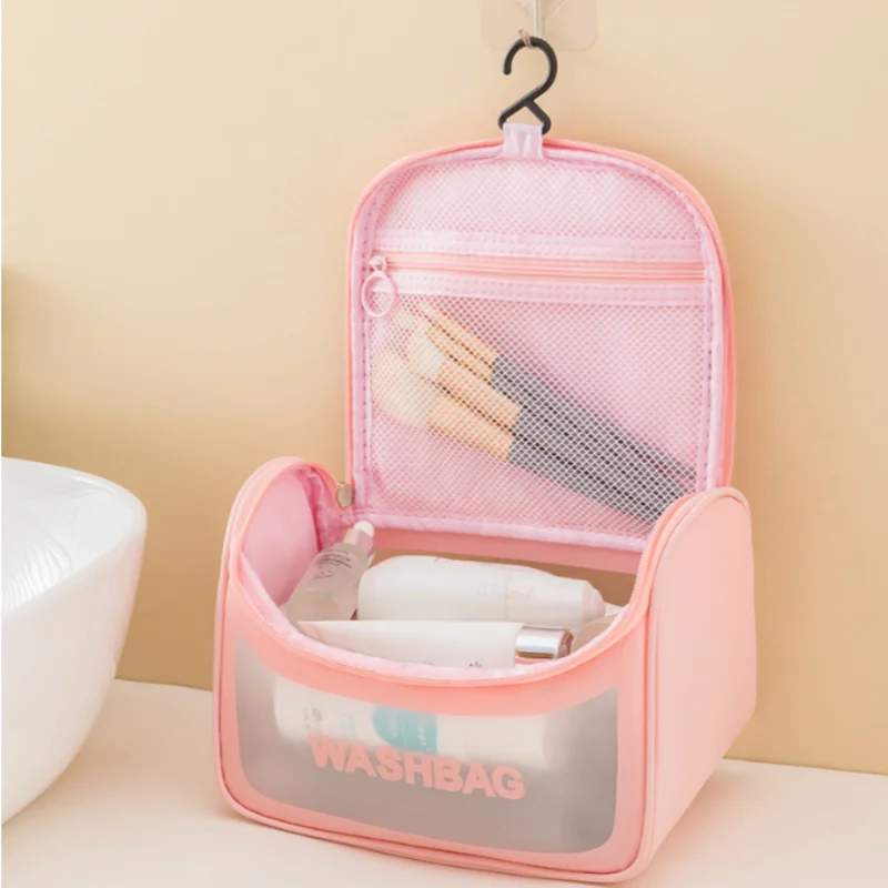 Women Fashion Portable Transparent Travel Wash Bag Large Capacity Waterproof Makeup Storage Pouch Higher Quality Cosmetic Bag