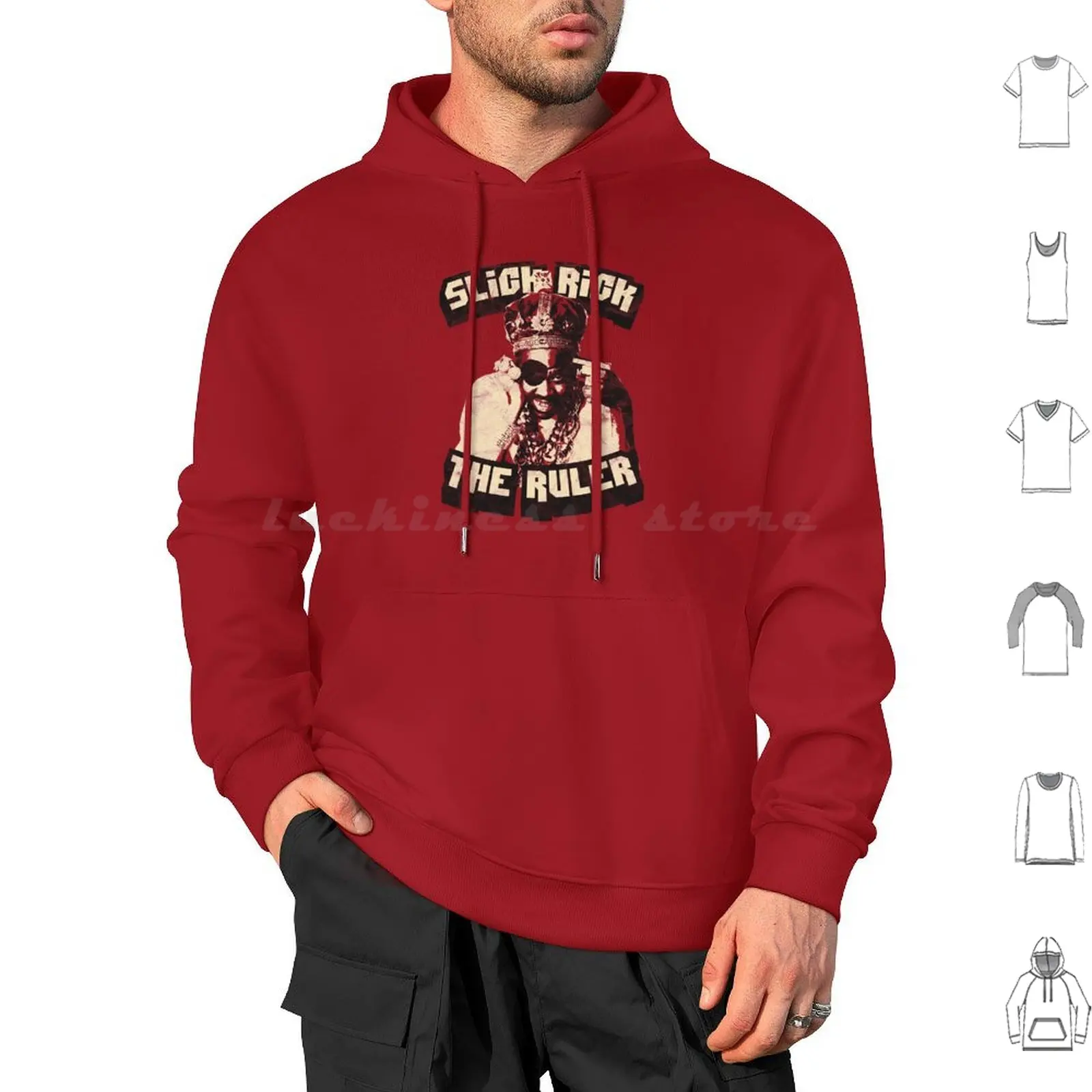 Slick Rick Old School Hip Hop Hoodies Long Sleeve Slick Rick Slick Rick Old School Hip Hop Rap 80s 90s Music The Ruler