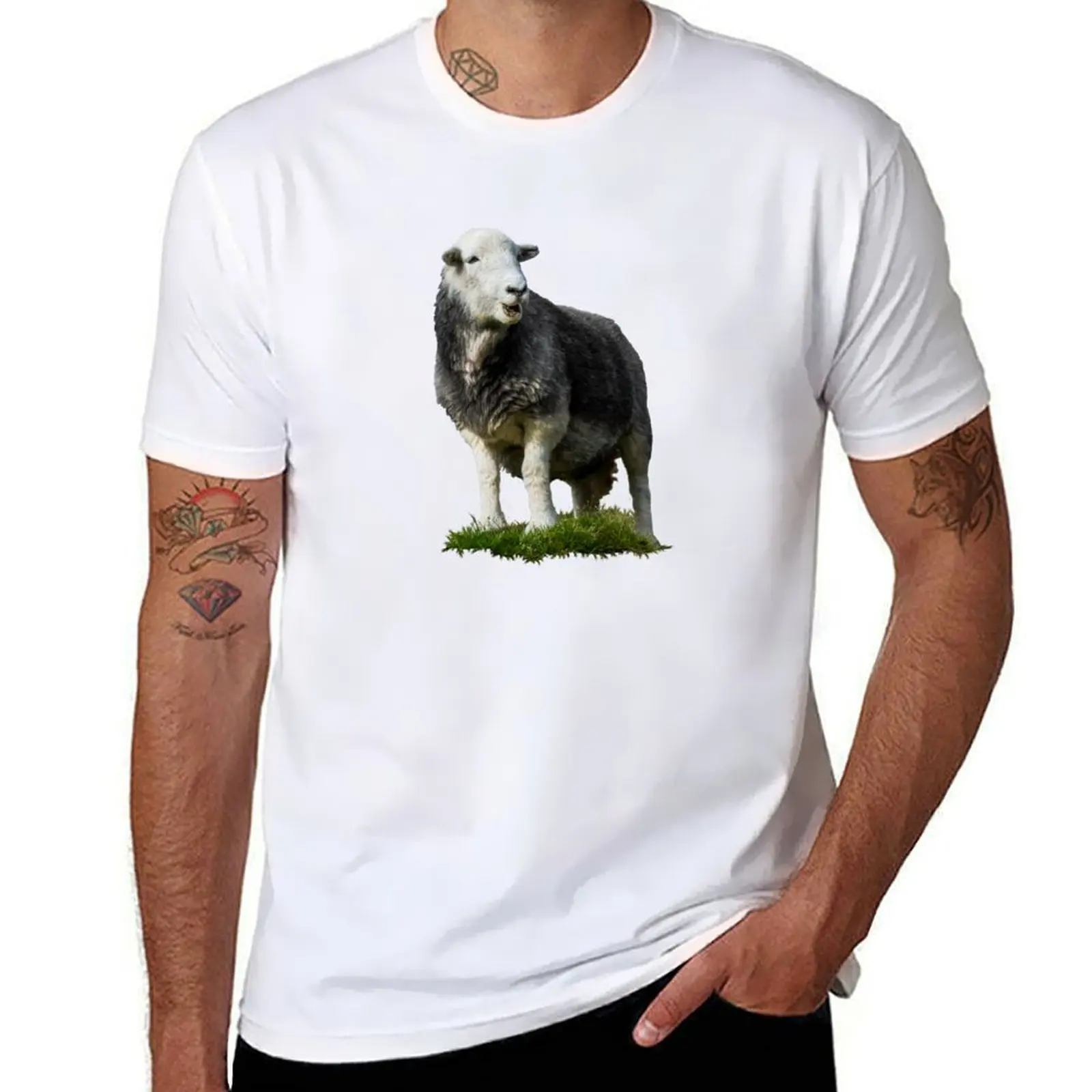 

Herdwick Sheep Cut Out II T-Shirt mens graphic t shirts t shirts for man cotton T-Shirt