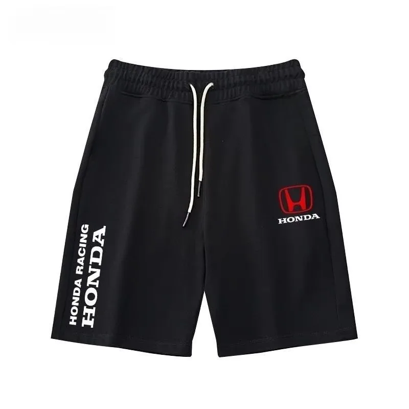 

2025-26 New Cycling Sweatpants Trendy Sweatpants Honda Men's and Women's Shorts Motorcycle Enthusiasts Five-point Shorts HRC
