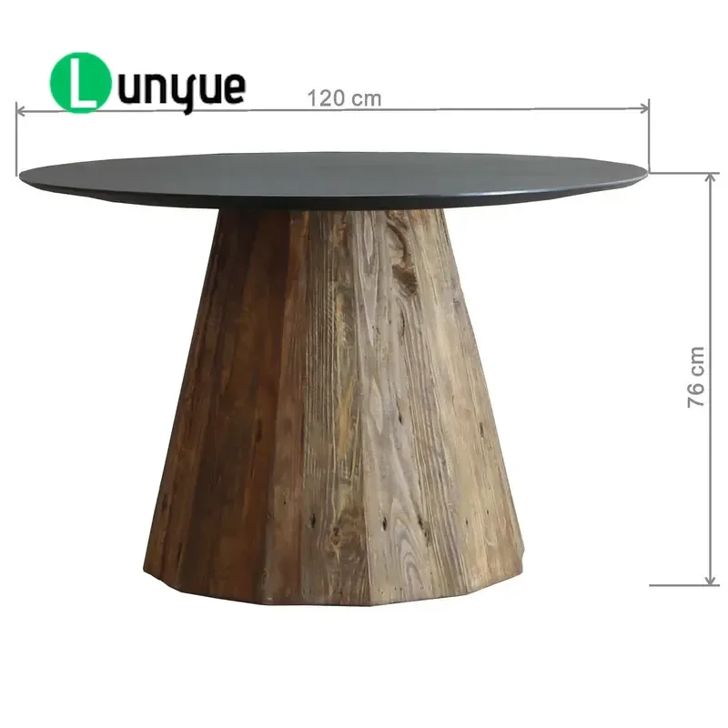 Solid Wood Dining Table MDF Wood Design Modern Furniture for Home Kitchen Living Room Durable Sturdy Easy Assembly