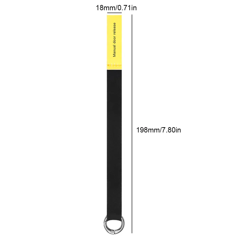 Car Door Emergency Handle Extended Back Door Release Handle Emergency Safety Pull Rope Emergency Puller Button for Tesla Model Y