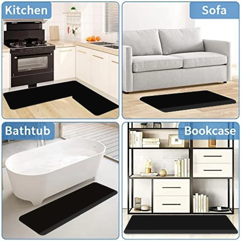 Anti-Fatigue Floor Mat Comfortable And Anti-Fatigue, Suitable For Kitchen, Home, Office, Sink And Garage