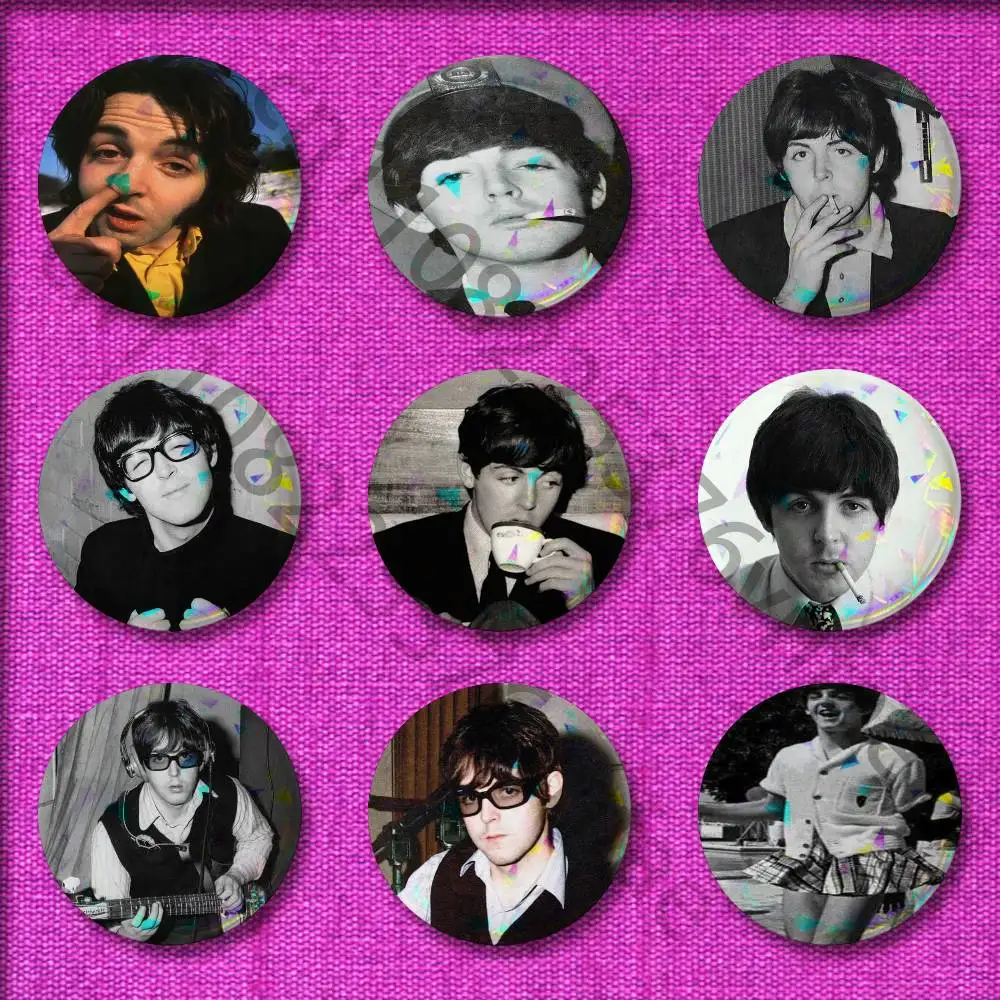 

P-Paul M-McCartneyS Badge For 32mm 25mm 44mm 75mm 58mm Round Pin Brooch Insignia Cover Souvenir