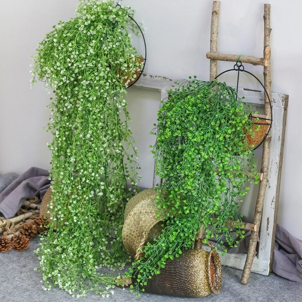 

Plastic Artificial Plants Vine Artificial Flowers Lifelike Fake Plant Vine Handmade Faux Trailing Plant Wall Decor
