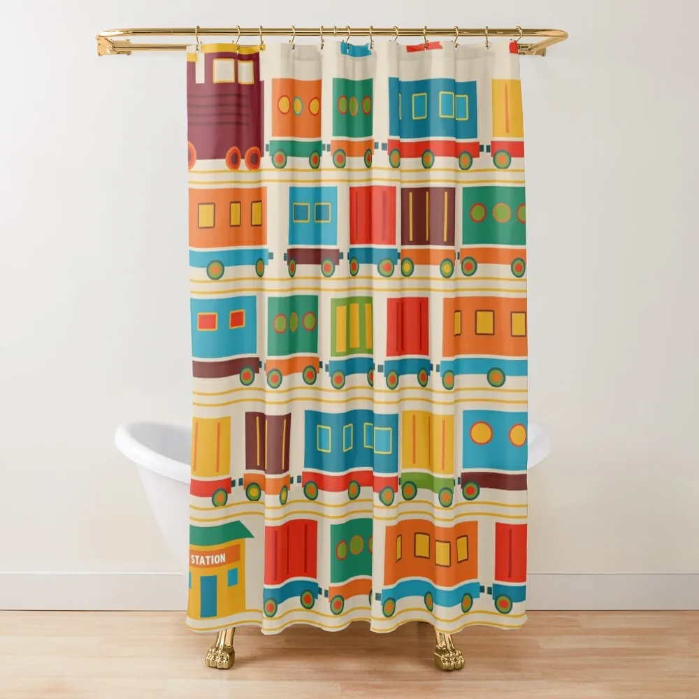 

Train Shower Curtain Funny Shower Shower For Bathroom Set Toilet Accessories Bathroom Bathroom Fabric Curtain