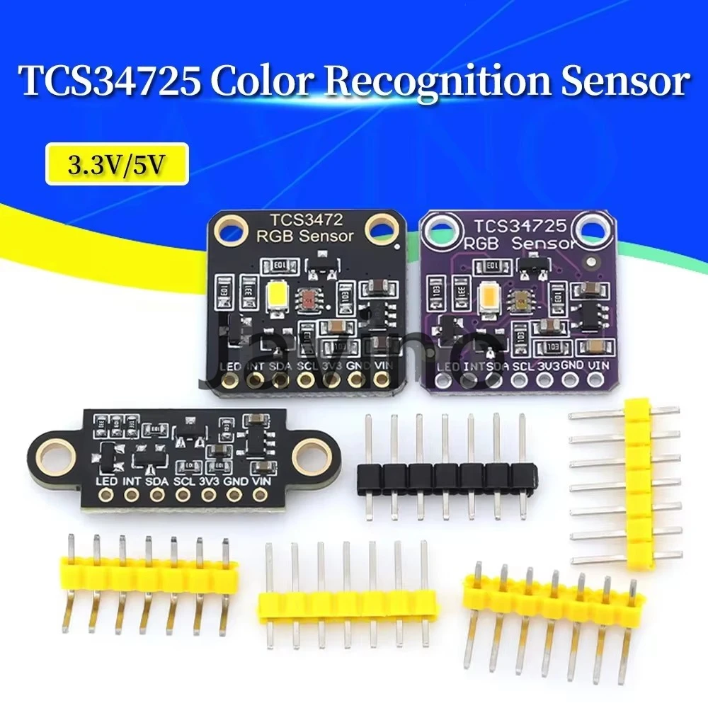 

Javino 1/5/10 шт. TCS34725 модуль распознавания цветового датчика RGB макетная плата IIC для Arduino STM32