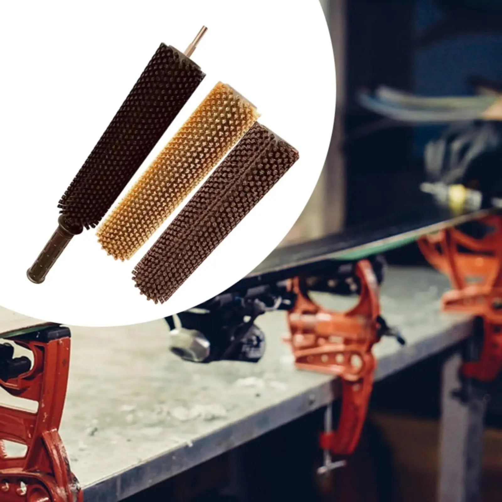 Zestaw szczotek narciarskich Praktyczne szczotki obrotowe Przenośny zestaw szczotek do woskowania snowboardu