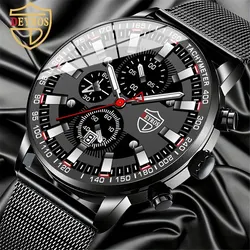 DEYROS Luxury Mens Business Quartz Wristwatch Calendar Fashion Men Casual Sports Watch for Men Gift