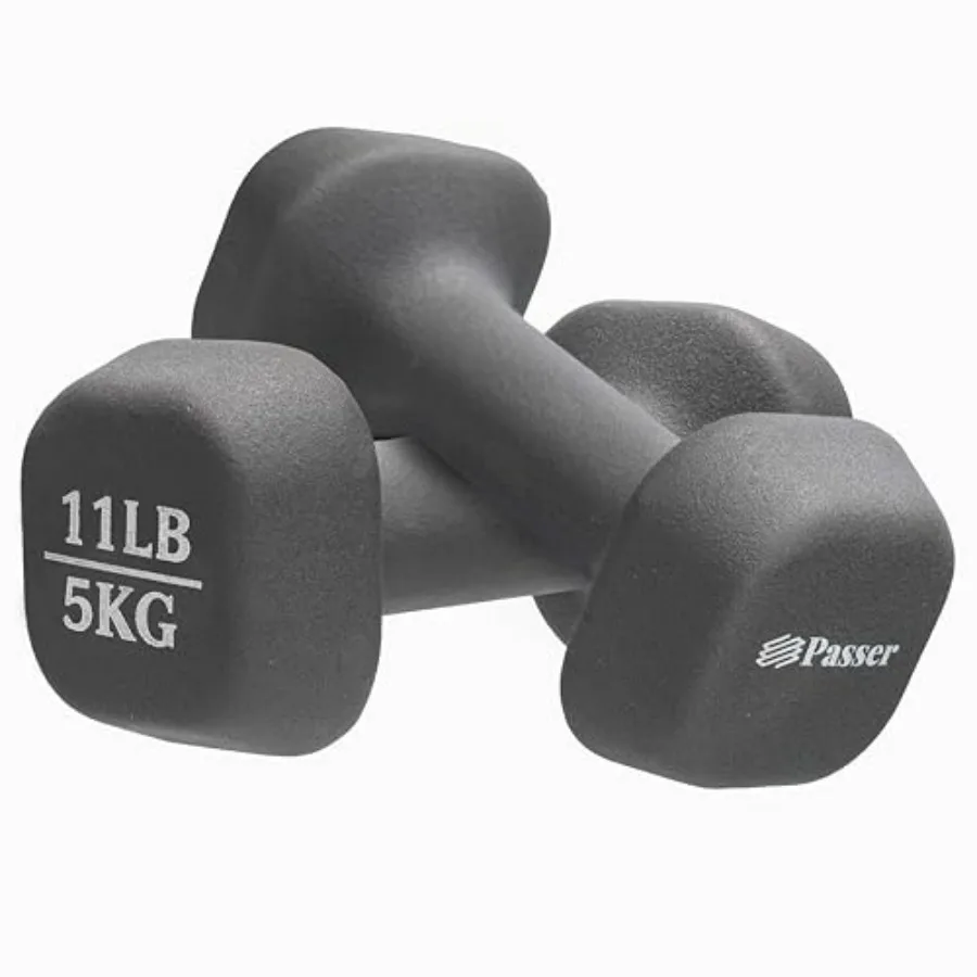 

Пара неопреновых гантелей по 11 фунтов (2 шт.) для женщин и мужчин, маленькие гантели для рук, набор из 2 штук для дам