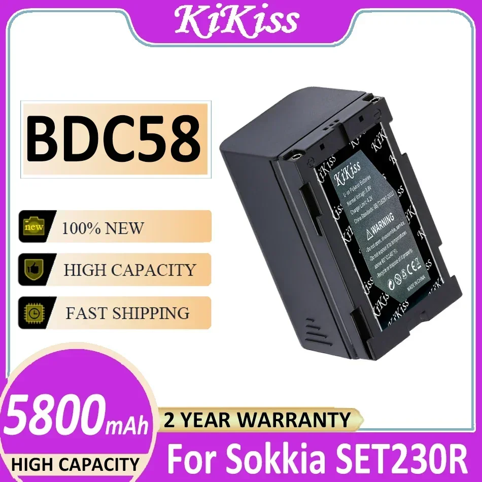 Аккумулятор KiKiss BDC58 (BDC70 BDC46B) 5800 мАч для Sokkia SET530R SET630R SET230R SET230R3 SET330R3 SET330R Bateria Аккумулятор KiKiss BDC58 (BDC70 BDC46B) 5800 мАч для Sokkia SET530R SET630R SET230R SET230R3 SET330R3 SET330R Bateria
