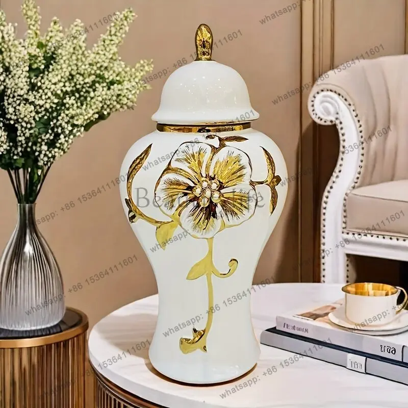 Middle East Modern Decoration Jar Zhinghua Wedding Platinum Vase Nordic Living Room Home Decoration Bedroom