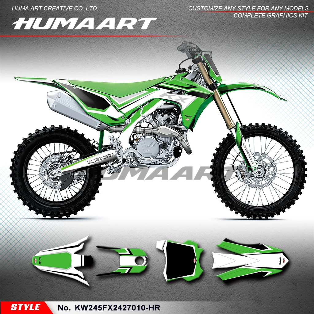 

Наклейки huпера для Kawasaki KX450 KX450X KX450F KX250F 2024 2025, KW245FX2427010-HR