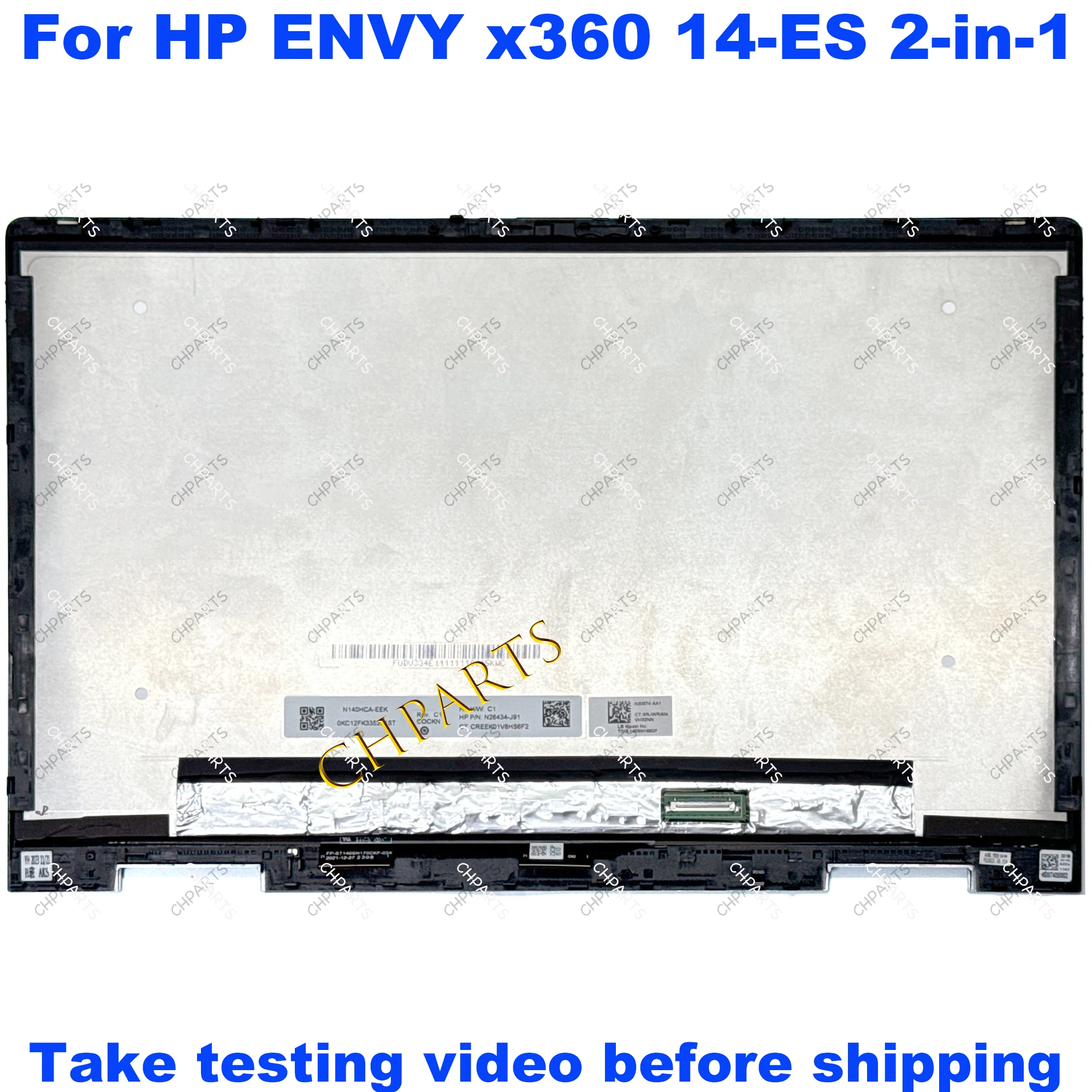 Imagem -02 - Lcd Touch Screen Display Substituição Assembly para hp N41025001 14 in Fhd Envy X360 14-es 14 es Tpn-w158