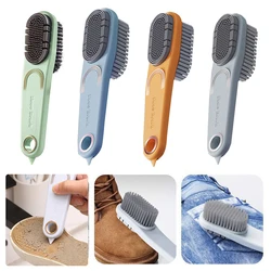 Multi-functional Long Handle Stain Removal Cleaning Brush For Shoes Double-Sided Home Cleaner Shoe Care Shoes Stain Dust Brushes