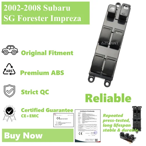 Imagen 1 del producto Botón de Control de elevador de vidrio de ventana para Subaru SG Forester Impreza 2002 2003 2004 2005 2006 2007 2008