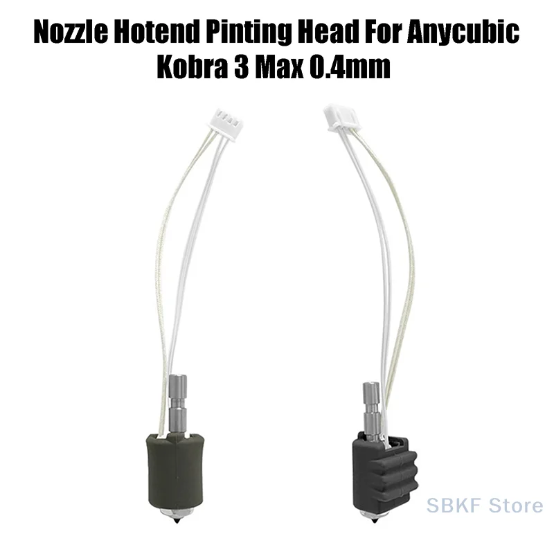

Комплект насадок из закаленной стали 0,4 мм для Kobra 3 Max, легкая замена, печатающая головка для 3D-принтера Anycubic