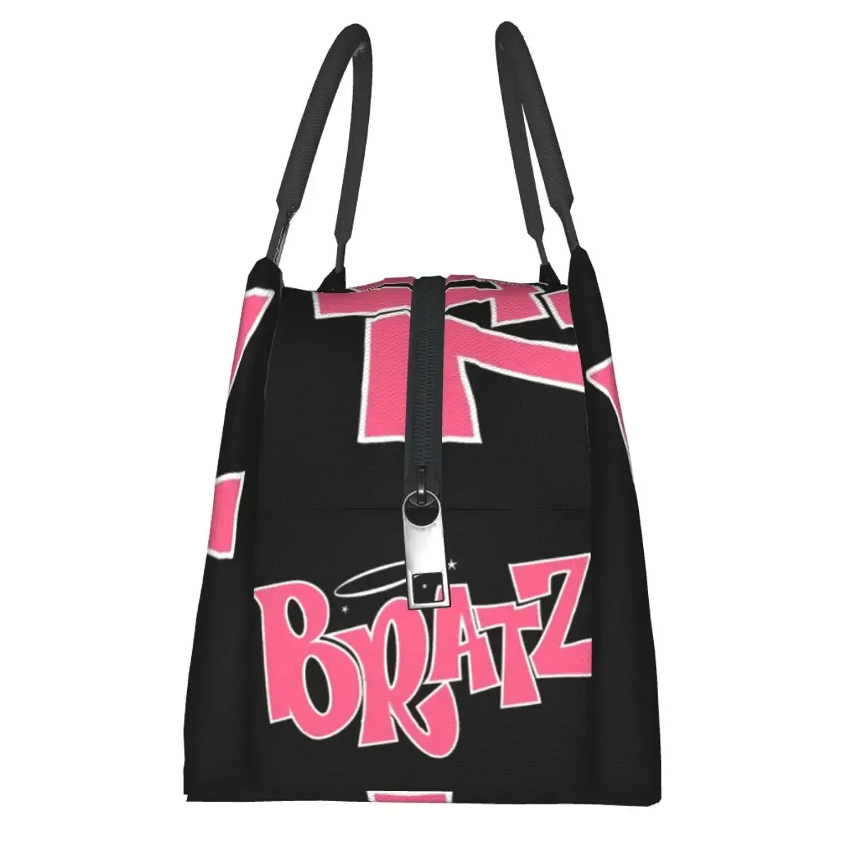 Fashion Bratz Mask Lunch Bag cute funny y2k Designer Lunch Box Casual Outdoor Picnic Cooler Bag Portable Thermal Tote Handbags