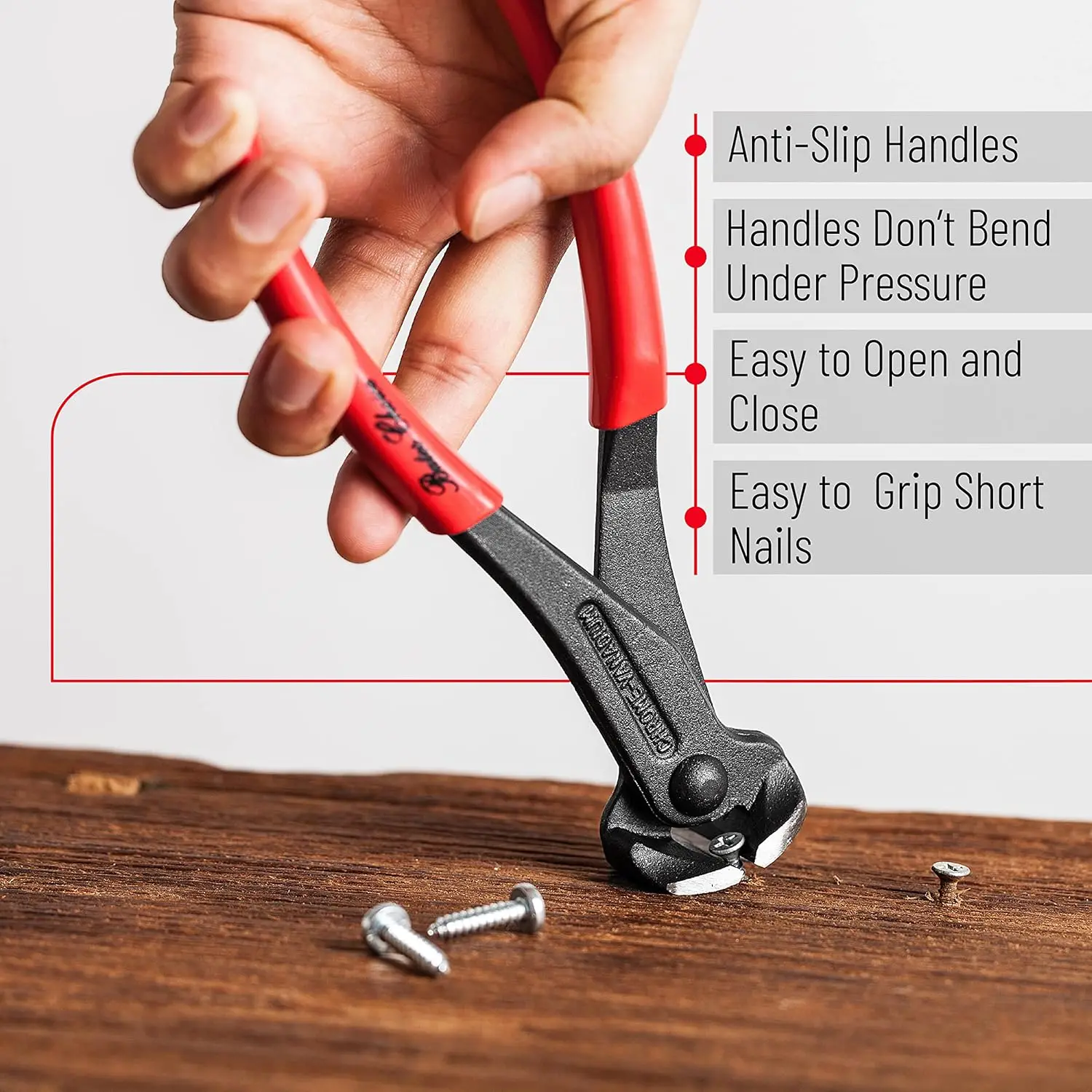 Allsome Nail Puller Pliers Nail Remover Tool Cutting Pliers Staple Puller Nail Puller Tool Nail Pliers Paw Nail Puller