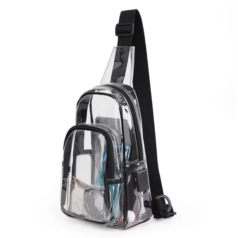 

Fanny Pack Sling Back Clear Crossbody Sag Стадион одобрить сундук для спорта