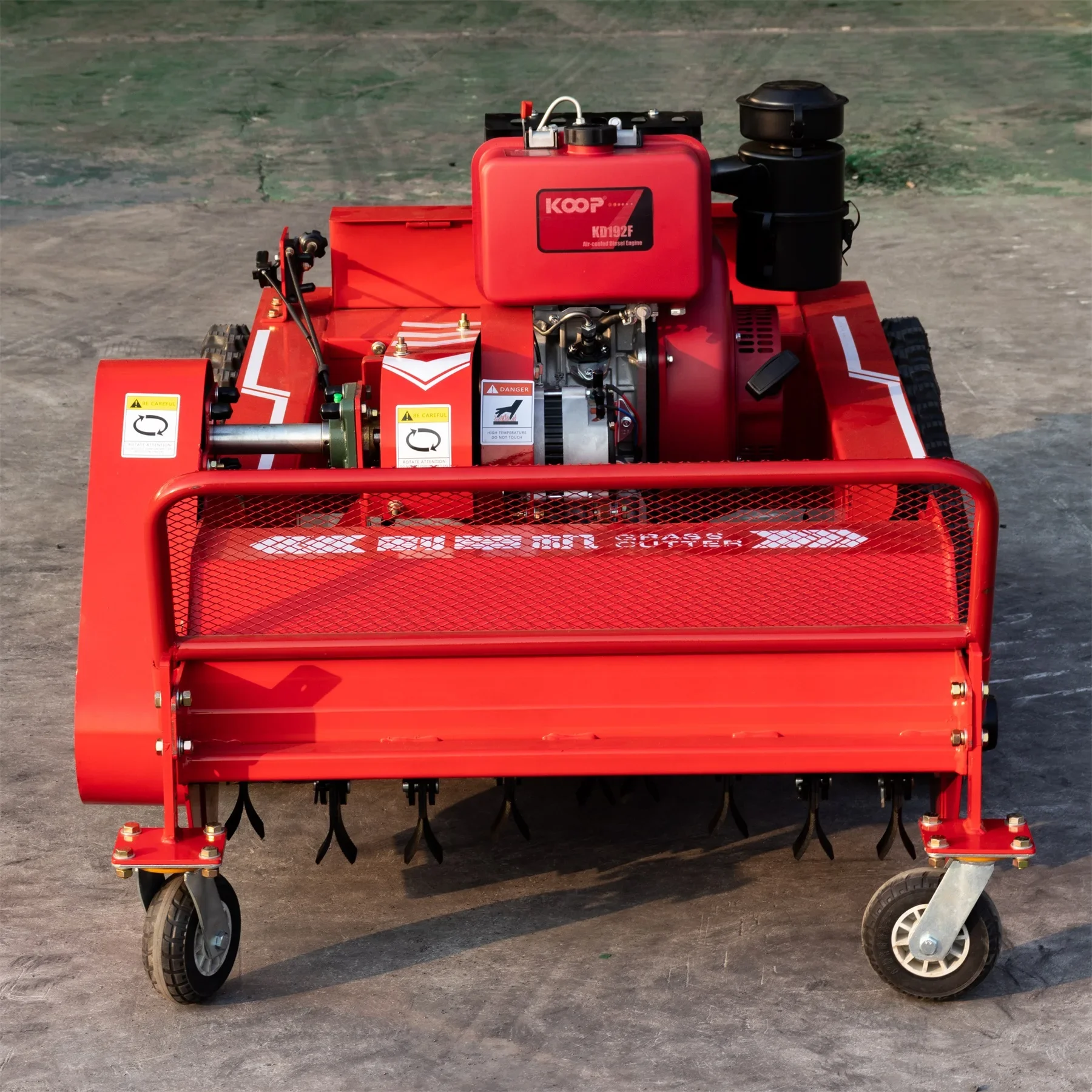 Agricultural Robotic Crawler Diesel Remote Control Crawler Lawn Mower