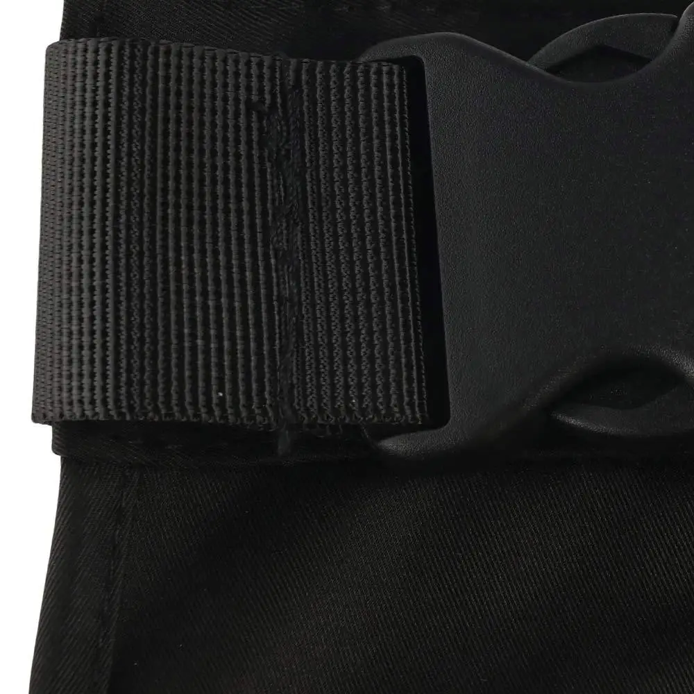 Durable Multi-functional Waist Pack Multi-pocket Black Fanny Pack Large-capacity Adjustable Apron Belt Bag Camping