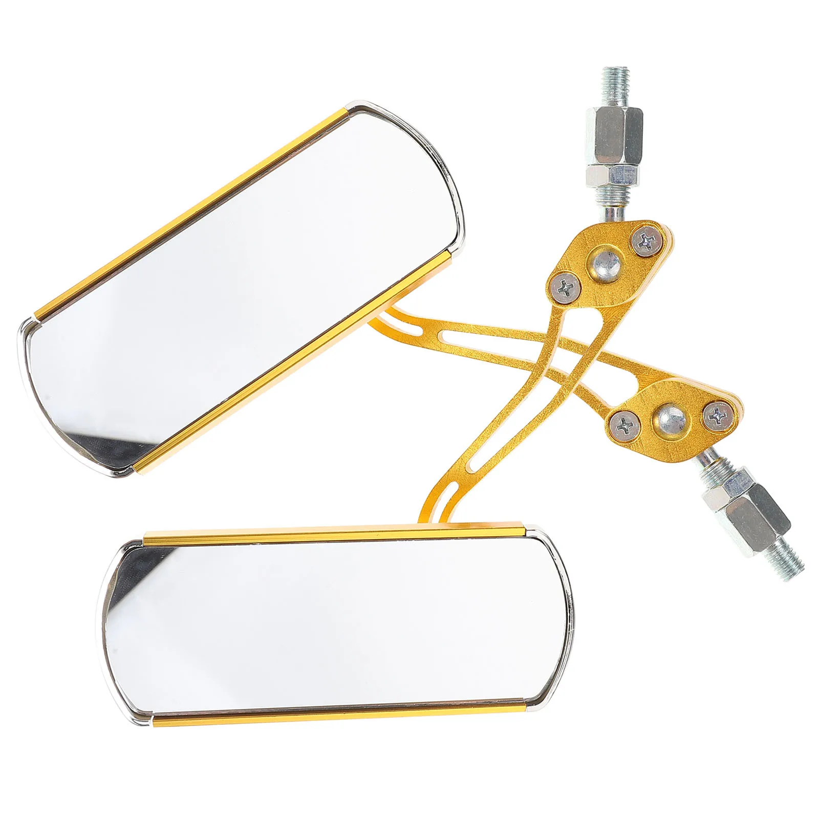 2 قطعة دراجة مرآة الرؤية الخلفية سكوتر كهربائي اكسسوارات الكبار الدراجة مرآة الرؤية الخلفية قابل للتعديل زاوية واسعة للدراجات النارية #6