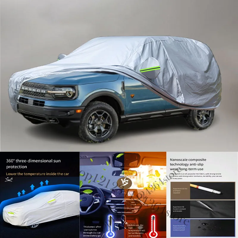 

For Ford Bronco Sport fit Outdoor Protection Full Car Covers Snow Cover Sunshade Waterproof Dustproof Exterior Car cover