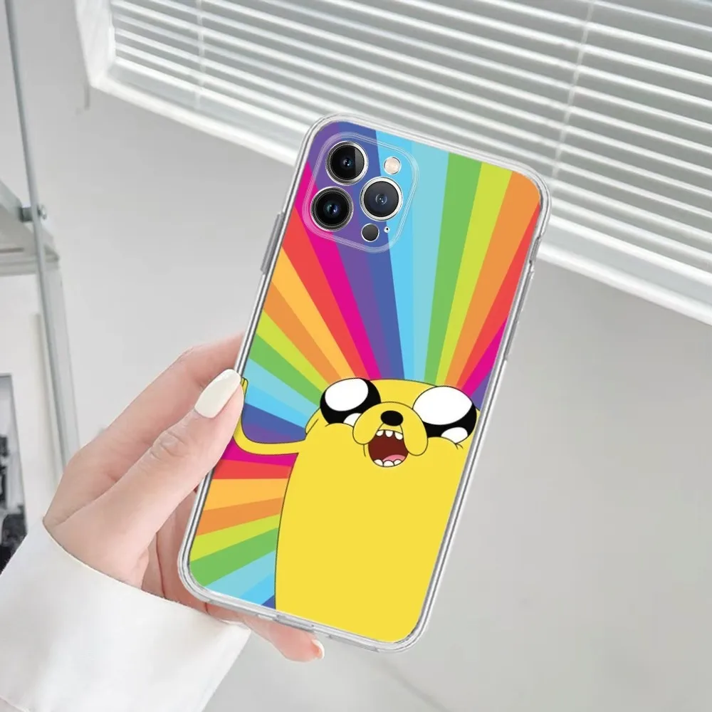 Cartoon Adventure Time Phone Case for iPhone 15 8 7 6 6S Plus X SE 2020 XR XS 14 11 12 13 Mini Pro Max Mobile Case