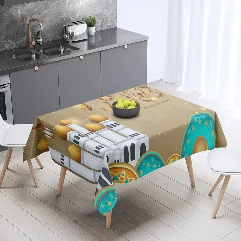 

Новинка 2024, чайная прямоугольная скатерть, несколько скатертей, чехол небесно-голубого цвета