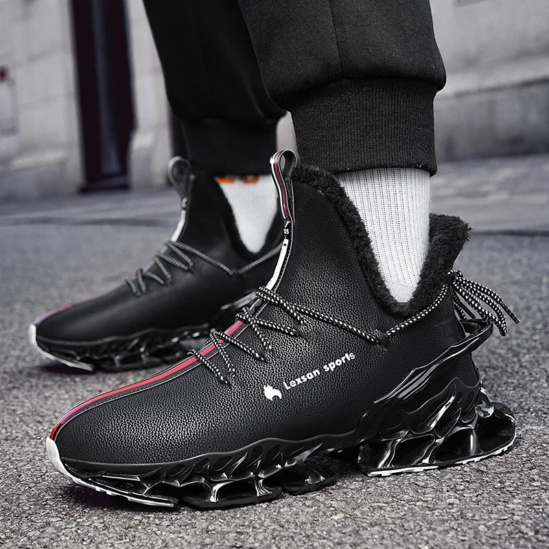 men boots 2024 New Winter Slippers Warm Men Shoes Waterproof Non-Slip Plush Sneakers Male tenis shoes Boots Men Sneakers Winter