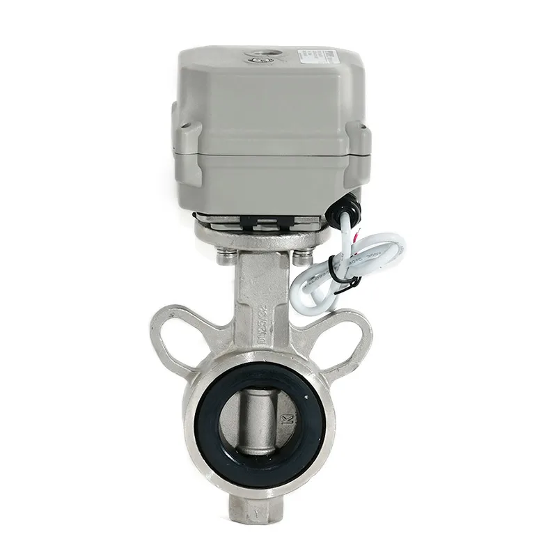 Ss Stainless Steel Failsafe To Close Mini Electric Actuator Motorized Butterfly Valve