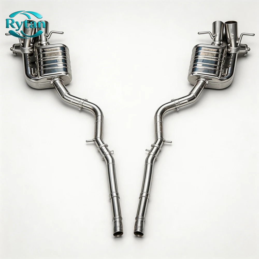Rytan Exhaust Pipe Valved Stainless Steel Valvetronic Exhaust System Catback for 2021  W223 S580 V8 M176 4.0 4 Door