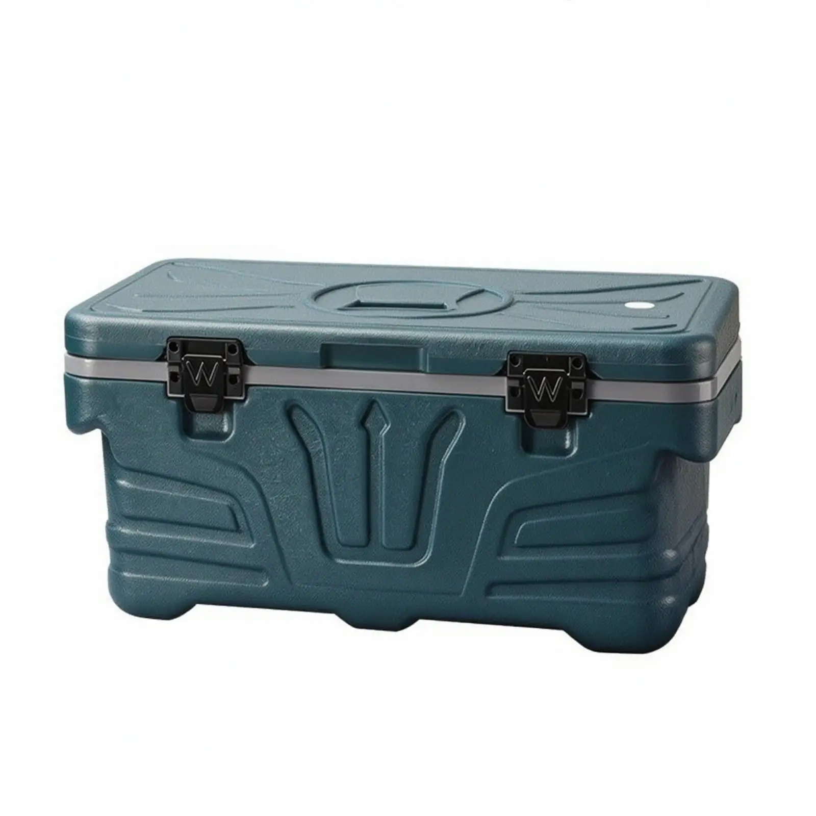 Durable Insulated Food Transport Container with Hinged Lid and Latch for Catering Events