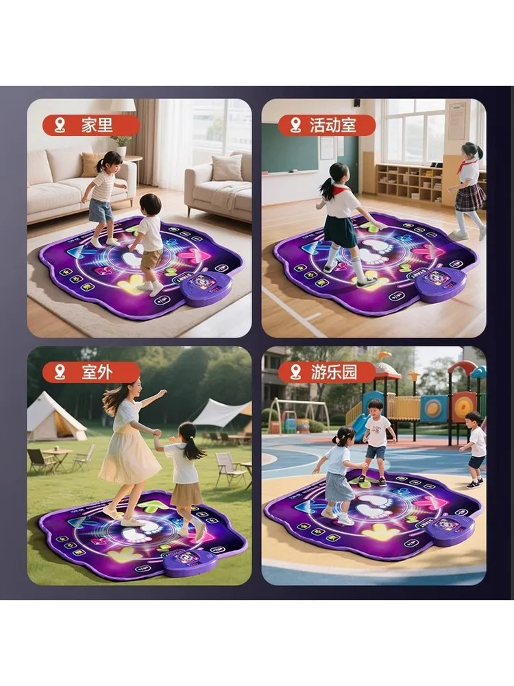 Bluetooth Double Player PK Music Dance Mat, Kids Sensory Training Fitness Jumping Mat for Height Growth Indoor Sports Toy view 4